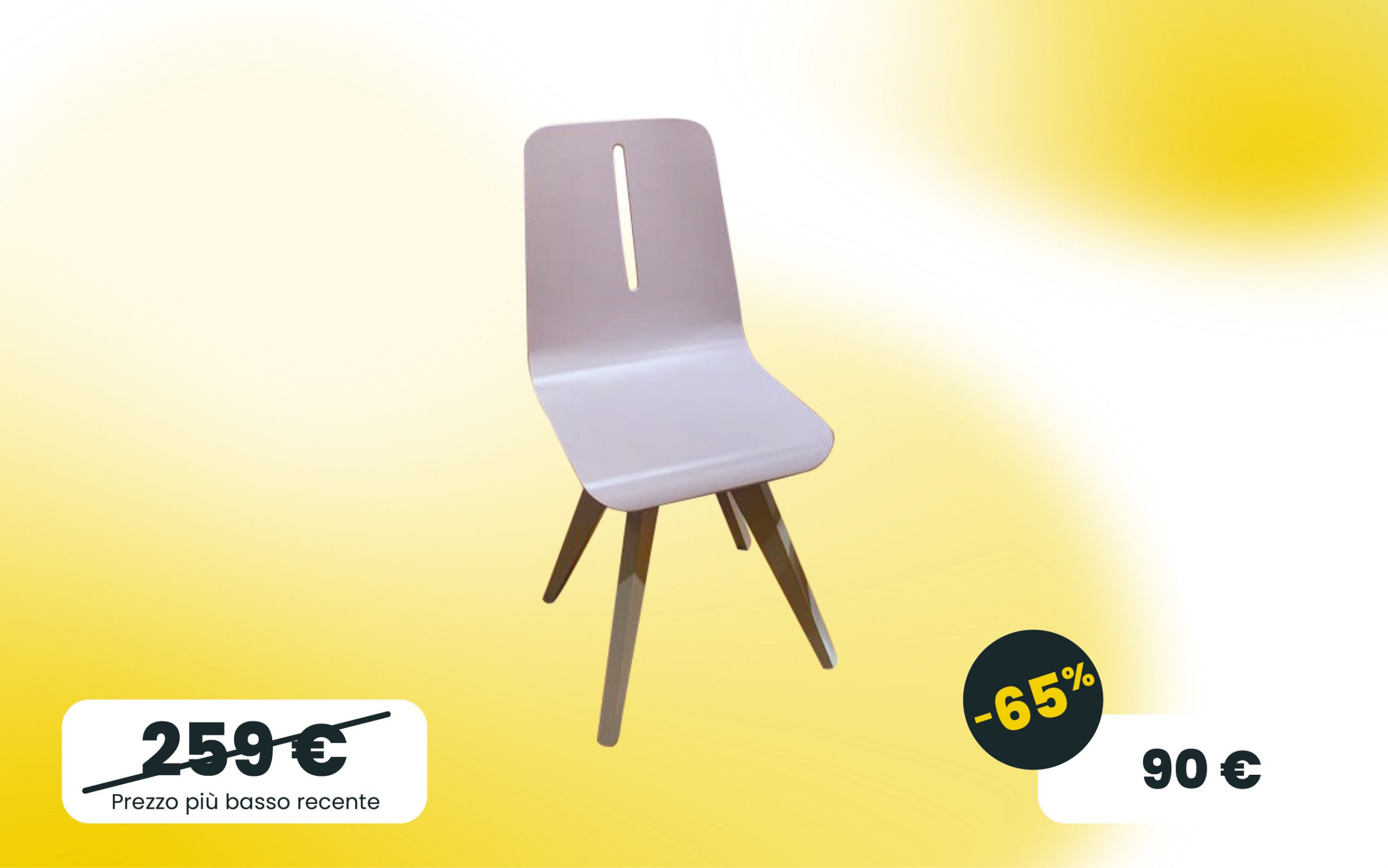 Sedia Andy Rosa confetti